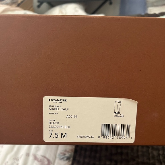 Coach Mabel calf black leather boots - Picture 3 of 4